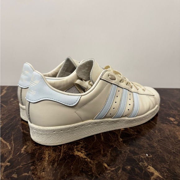 Adidas Superstar 82 Cloud White/Sky Tint/Off White Mens Sneakers Sz 9.5 - Picture 2 of 9